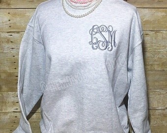 Monogrammed Crewneck Sweatshirt