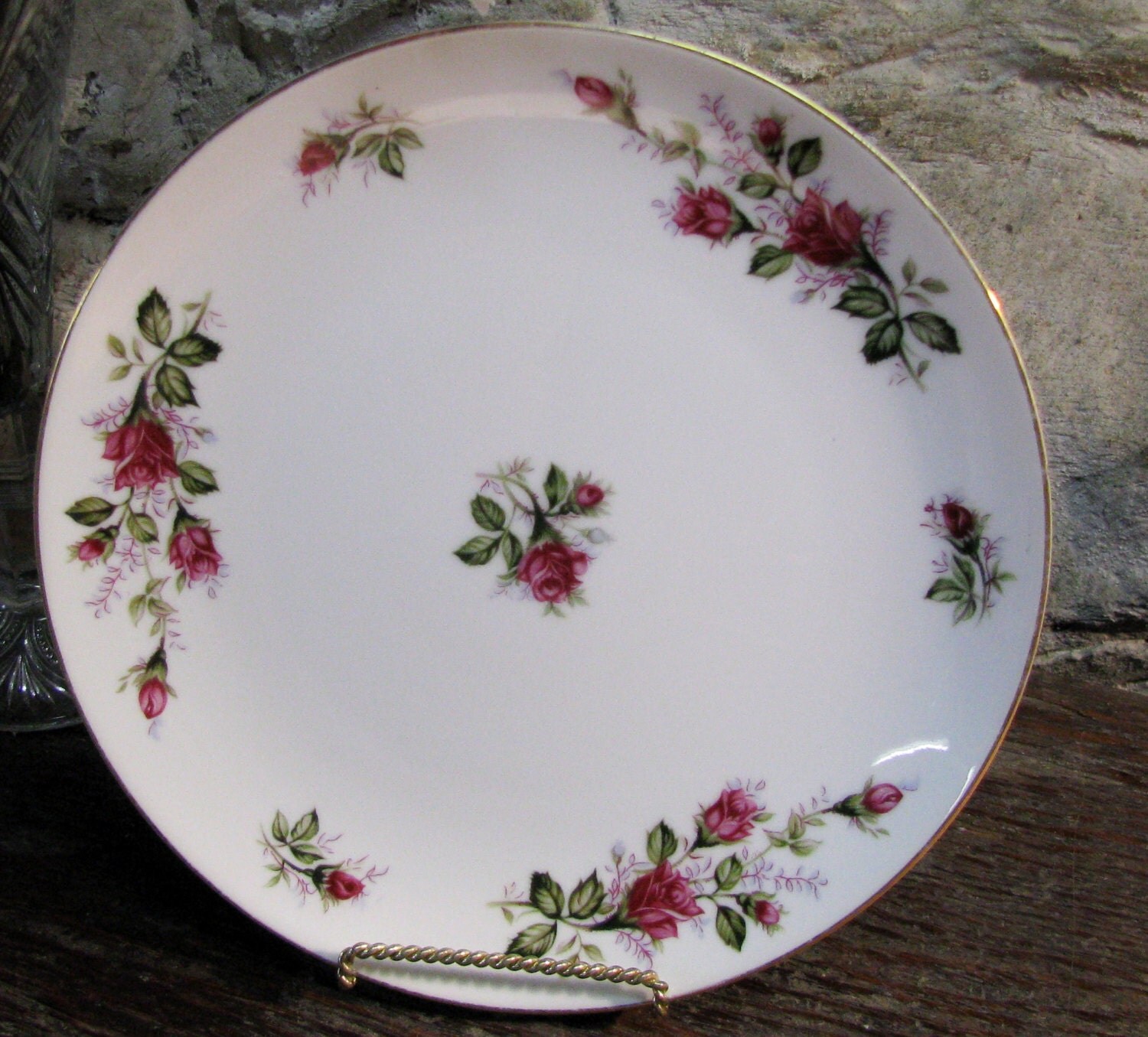 Dawn Rose by Roberts Fine China Pretty Red Rose Buds Vintage