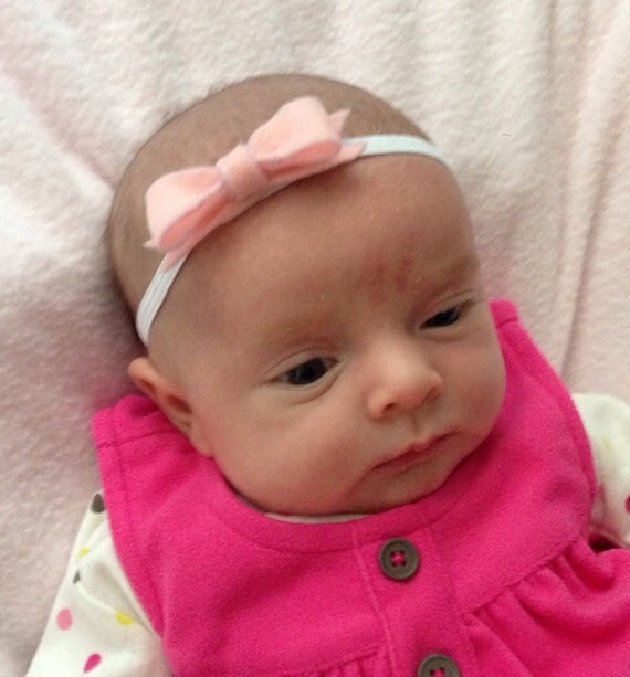 Felt baby bows dainty baby bows 2 baby bow by AmberLaurenBowtique