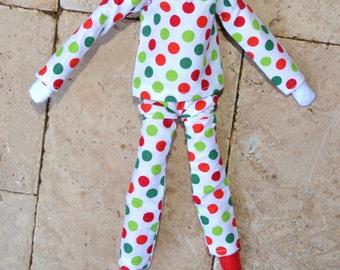 Elf Dress, Elf Clothes, Elf Shelf Clothing, Elf Shelf Accessories, Elf Pajamas, Elf Hat, Christmas Pajamas, Santa Elf