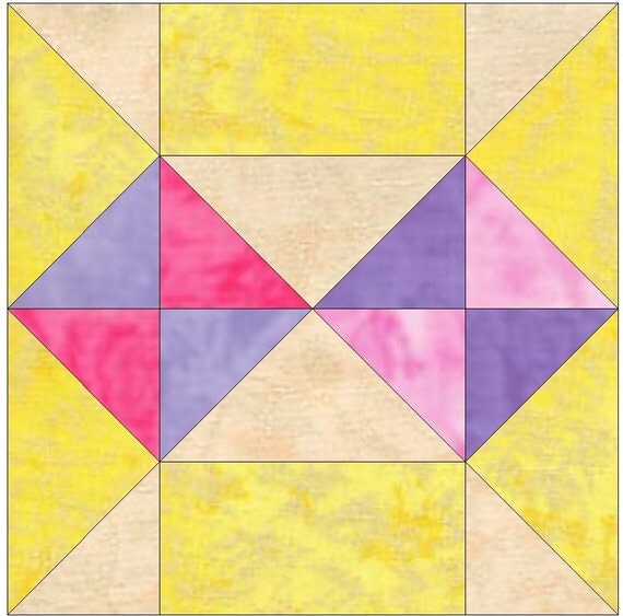 Boise Easy Block Paper Templates Quilting Block Pattern PDF