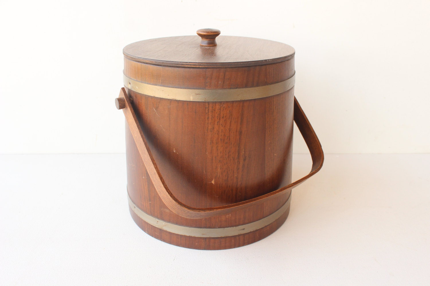 Basketville Putney Vermont Ice Bucket Sugar Bucket Firkin
