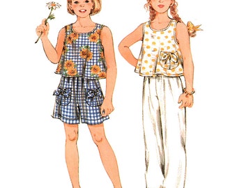 Simplicity Sewing Pattern 8873 Girls' Pants, Shorts, Top Size: A 2-3-4-5-6-6X Used