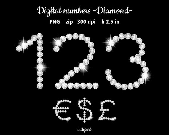 diamond numbers clipart - photo #21