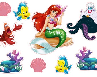 School label mermaid name label name tag sticker back to