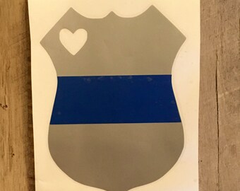 Decal- Back the Blue Decal- Police Decal- Car Decal