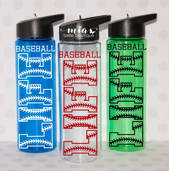 Baseball personalized water bottle baseball by MiaBelleBoutique