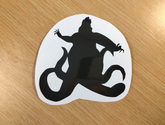 Ursula Silhouette Little Mermaid Disney Vinyl Decal