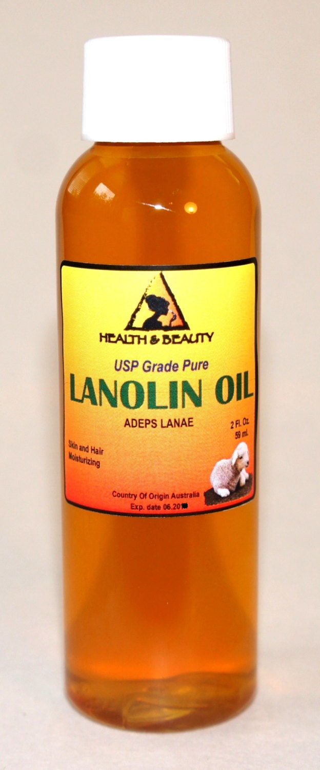 2 oz LANOLIN OIL USP Grade 100 Pure Skin Hair Moisturizing