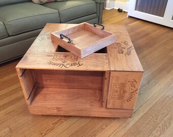 crate coffee table | etsy crate coffee table | etsy