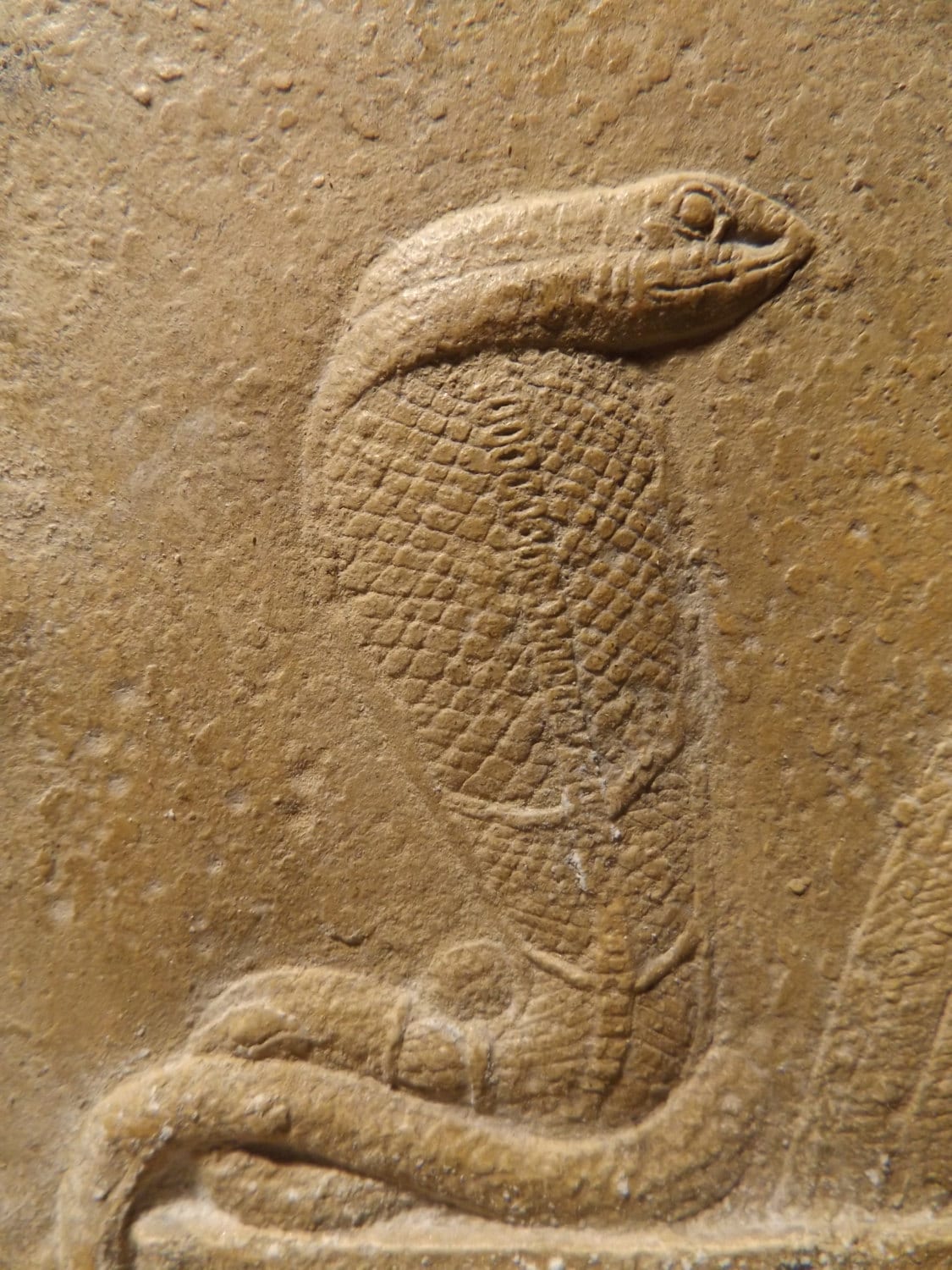 Egyptian art / mythology relief sculpture of Nekhbet and Wadjet