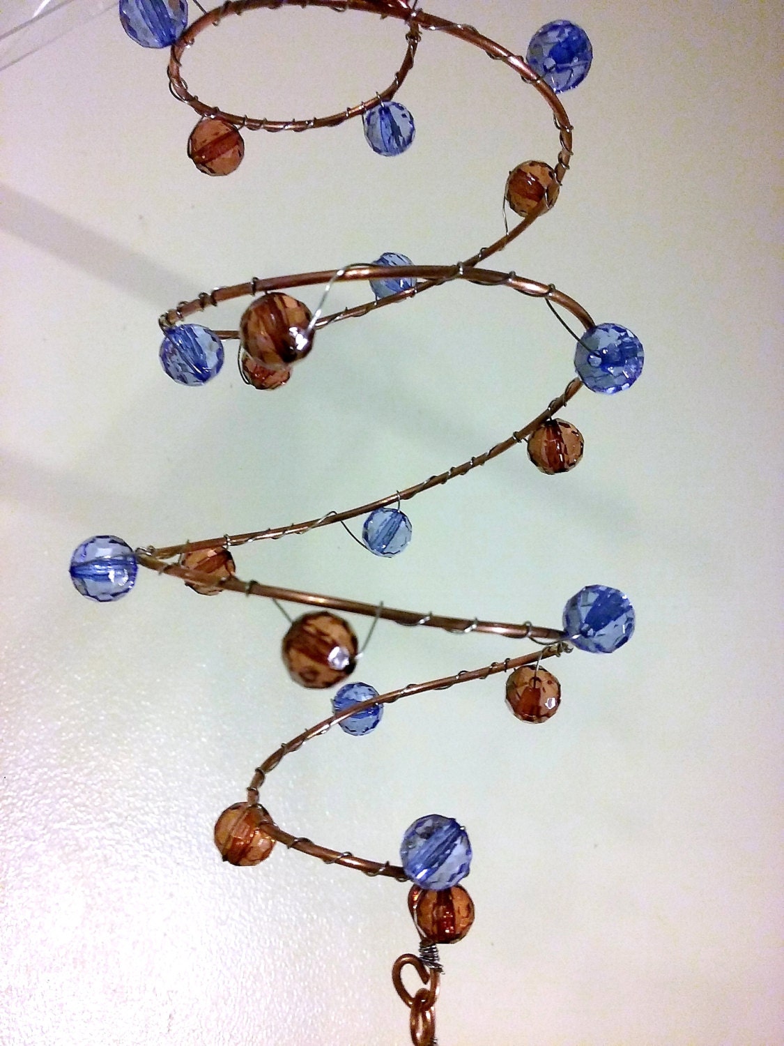 Spiral Suncatcher handmade with colorful acrylic and/or glass