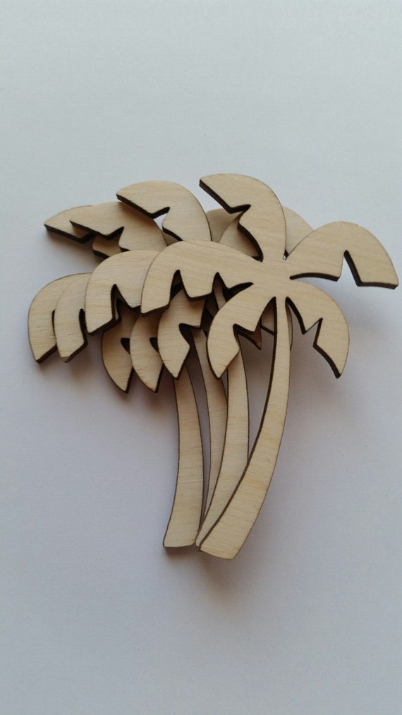 Laser Cut Wooden Palm Tree Cut Outs