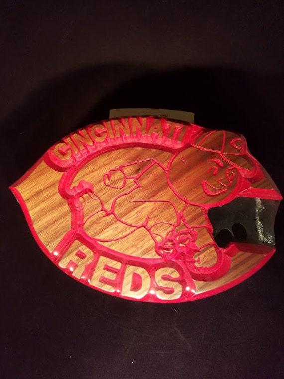 Cincinnati reds wooden sign