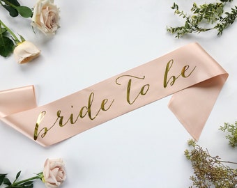 Bride To Be Bachelorette Sash