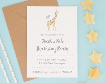 Childrens Party Invitations - Birthday Invitations - Children's Birthday Party Invitations - Personalised Invites - Party Invites-Kids Party