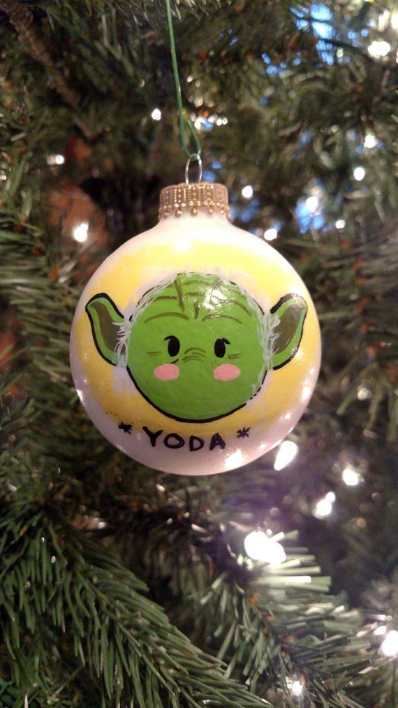yoda ornament hand drawn hand made hand painted by yoda ornament hand drawn hand made hand painted by