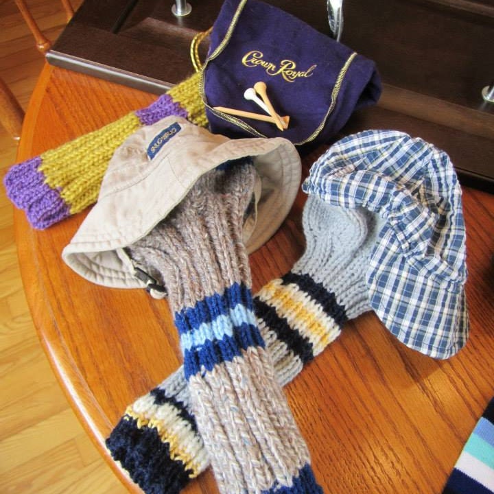 Fuzzy Knit Handmade Golf Club Head Covers...Made to Order
