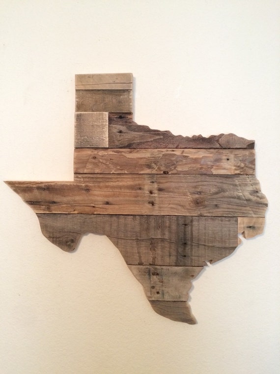 Reclaimed Wood Texas Sign Etsy