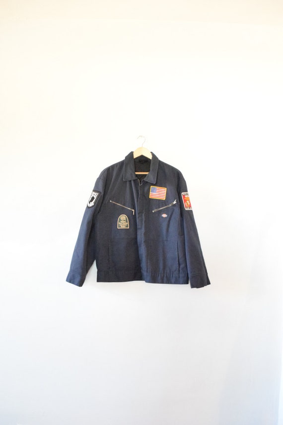 DICKIES PATCHES JACKET // size mens large // 90s // coat