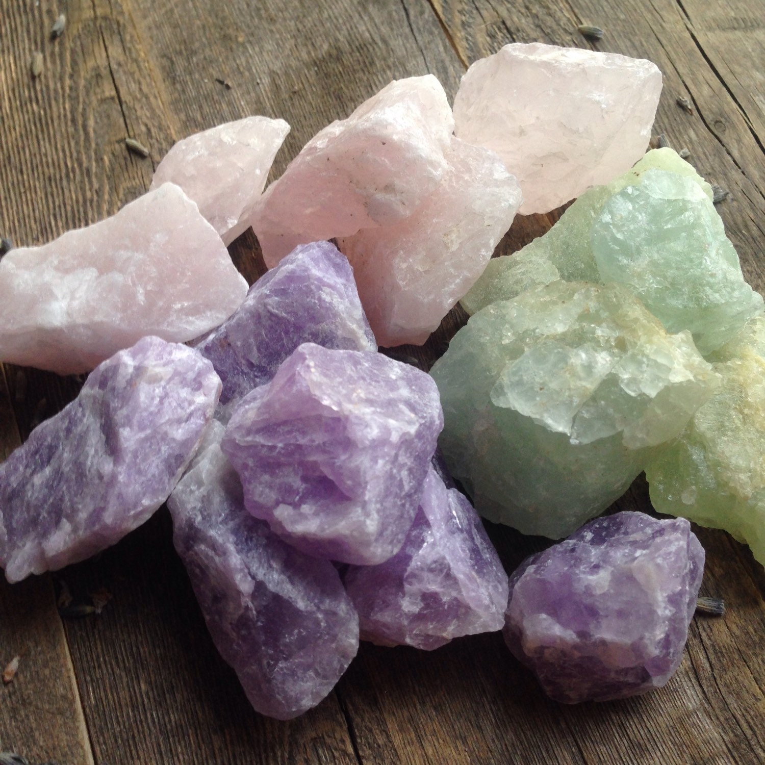 Soothing Crystal Set Peace Stones Spiritual Healing Raw