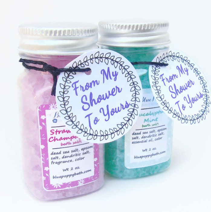 10 Bath Salt Favors Bridal Shower Favors Mini Bath Salts