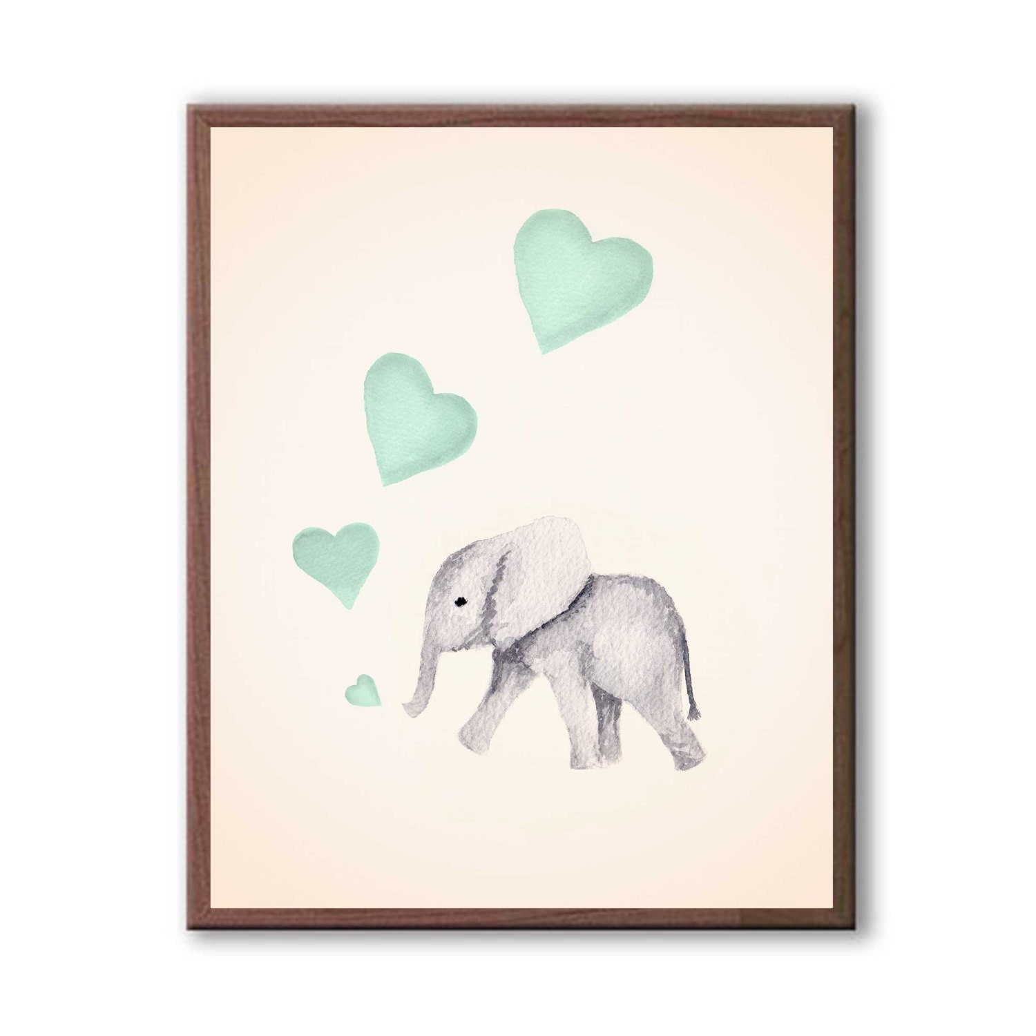 New Baby Wall Decor Kids Nursery Art Watercolor Painting