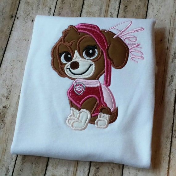 skye paw patrol birthday shirts