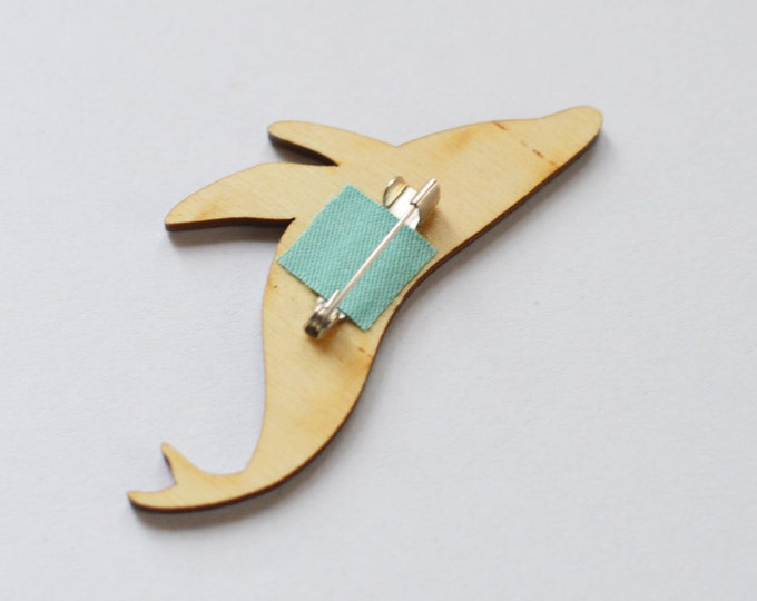 Space Whale // Wooden brooch is covered with ECO paint // Laser Cut // Best Trends // Fresh Gifts // Swag Boho Style // Sea Galaxy //
