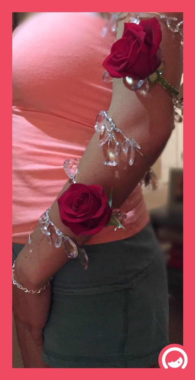 Arm Wrap Prom Jewelry Wedding Arm Band by OnTheBeachBrides on Etsy
