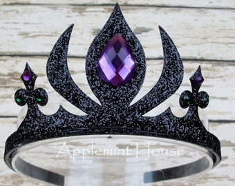 Maleficent Crown, Witch Crown, Maleficent Inspired Headband,Maleficent Headband, Halloween headband/Maleficent Costume