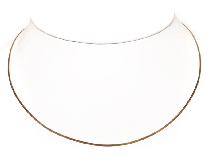 Storewide 25% Off SALE Beautiful Vintage 14k Italian Gold Herringbone Designer Necklace Featuring Elegant Style Finish