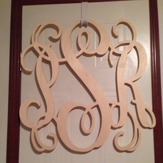 Sale Item Wooden Monogram Letters Vine Room Decor Nursery