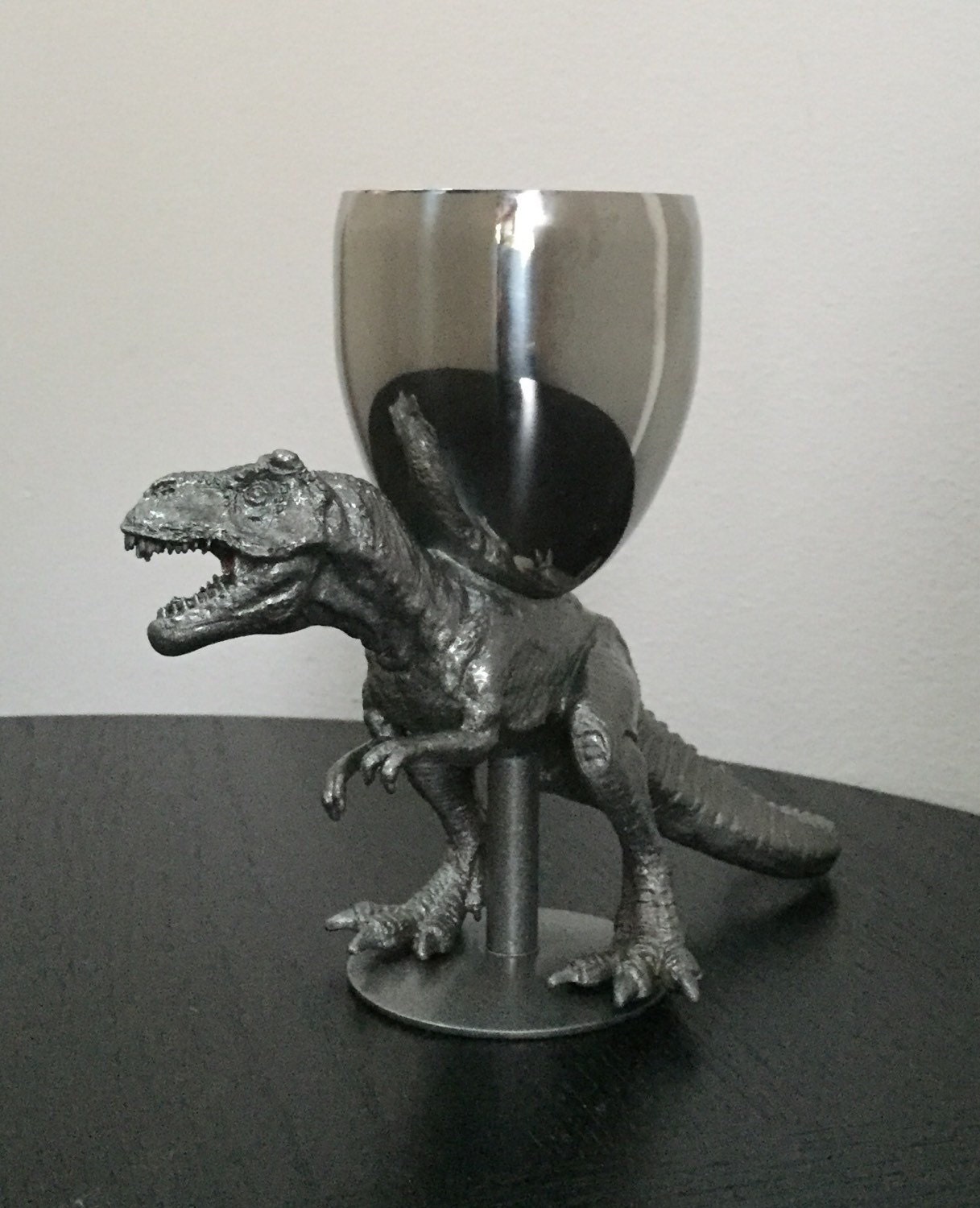 Twineosaurus Rex Dinosaur Wine Cup by thevanillastudio on Etsy