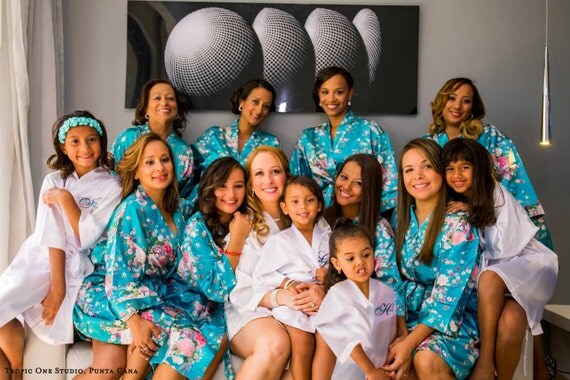 bridal party robes set of 6