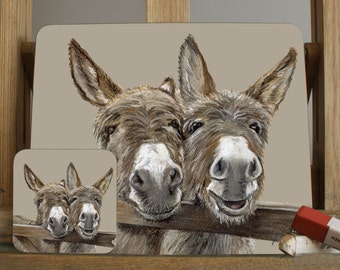 A Donkey Placemat/Coaster By Irish Artist Grace Scott