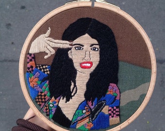 M.I.A. hand embroidered by Damaja Handmade