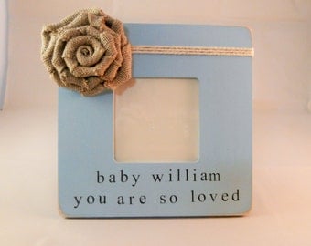 You are so loved frame, baby boy gift personalized newborn boy gift for baby