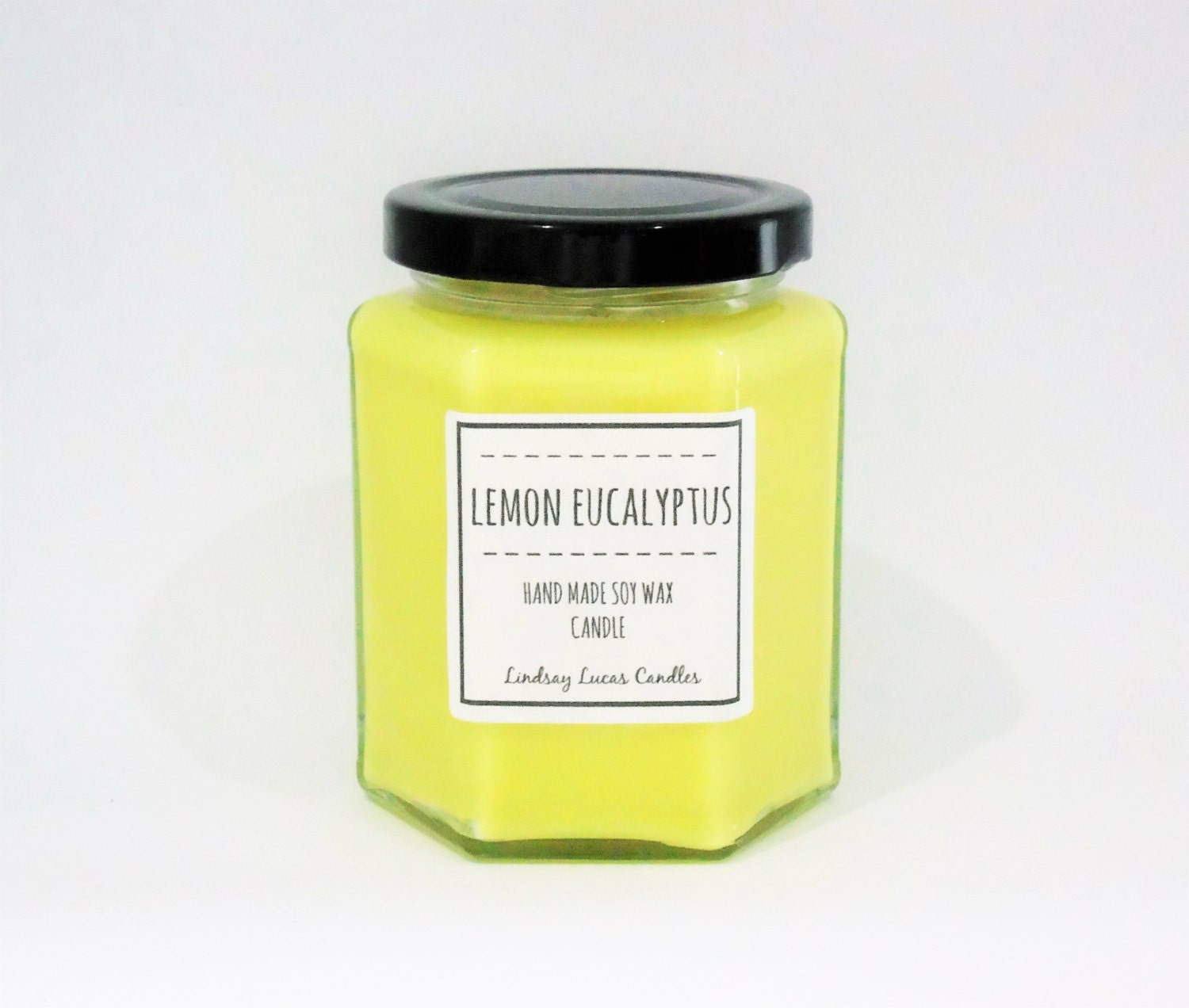 Lemon Eucalyptus Scented Candle Essential by LindsayLucasCandles