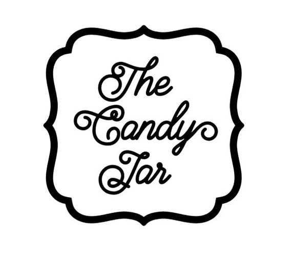 Candy Jar or Cookie Jar Label Large Sticker Custom