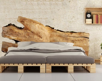 Live Edge Headboards - Beautiful large wood slabs handcrafted into Unique, One of a Kind - Rustic / Modern Bedroom Decor - Live Edge Slabs