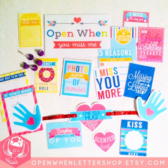 printable open when letters