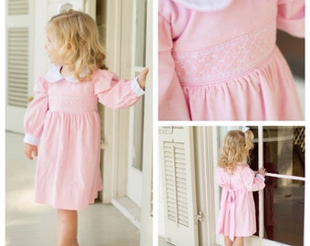 Pink Corduroy Dress