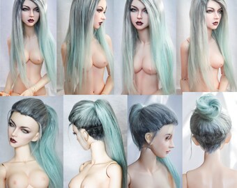 Long wig for bjd from alpaca suri