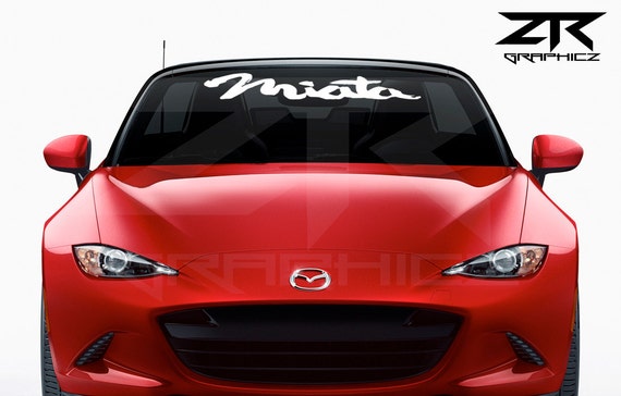 miata windshield banner