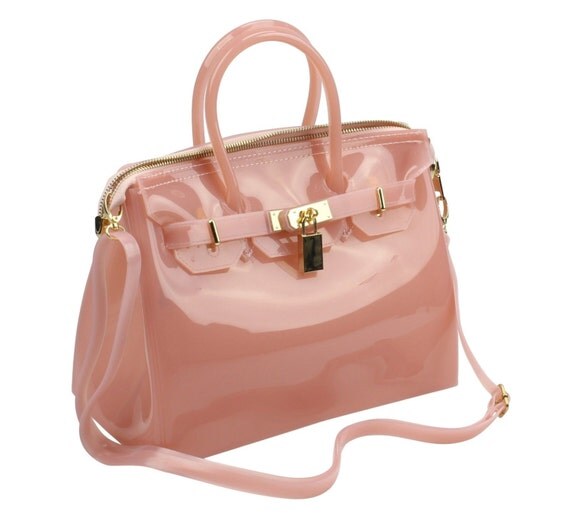 hot pink jelly purse