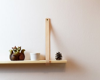 Leather shelf straps, PAIR of leather straps for wall shelf, shelf, leather straps, wall decor, floating shelf, rustic shelves
