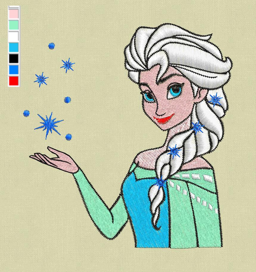 frozen embroidery designs pes