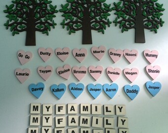 4mm laser cut mdf kit to make your own family trees.