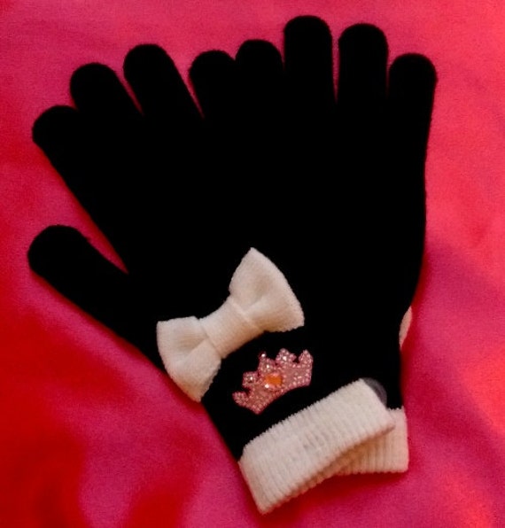 Little Girls Princess Winter Fashion Gloves